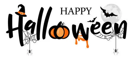 157280287-happy-halloween-lettering-logo-illustration-vector-isolated